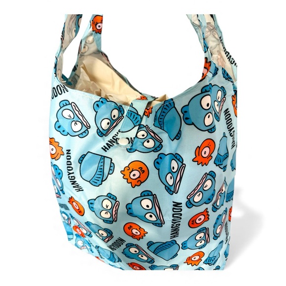 2-in-1 Sanrio Hangyodon Large Capacity Foldable Tote Bag - Picture 3 of 5